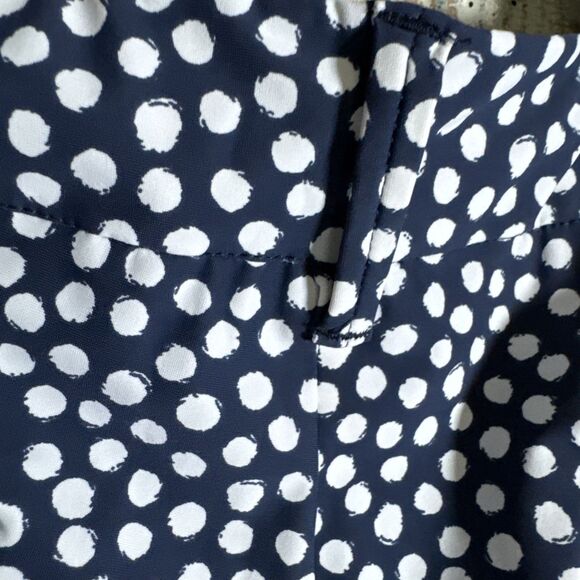 SPANX Navy Dot 6” XL SUNSHINE Pull On Pockets 4Way Stretch SHORTS Women’s - Picture 5 of 8